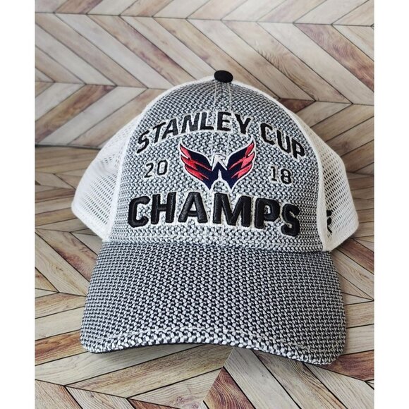 Fanatics Washington Capitals Stanley Cup NHL Champs 2018 Snapback Baseball Hat - Picture 1 of 4